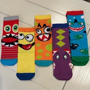 5 pairs of Crazy socks for toddlers, Silly Socks.